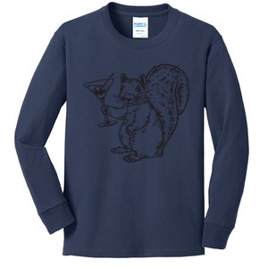 NPR Planet Money Squirrel Kids Long Sleeve Shirt