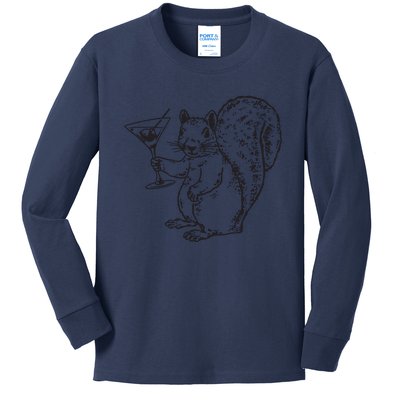 NPR Planet Money Squirrel Kids Long Sleeve Shirt