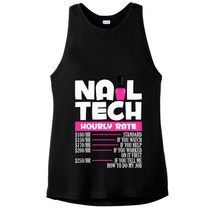 Nail Polish Manicurist Pedicurist Nail Artists Nail Tech Ladies PosiCharge Tri-Blend Wicking Tank