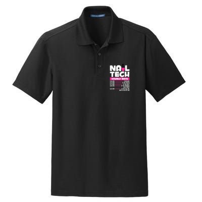 Nail Polish Manicurist Pedicurist Nail Artists Nail Tech Dry Zone Grid Polo