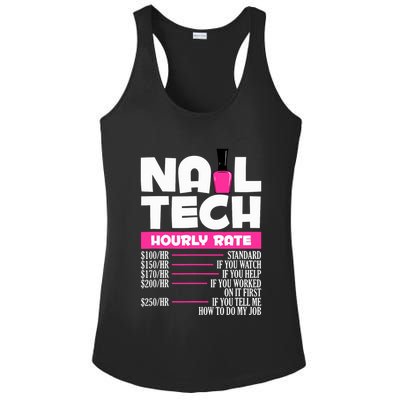 Nail Polish Manicurist Pedicurist Nail Artists Nail Tech Ladies PosiCharge Competitor Racerback Tank