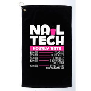 Nail Polish Manicurist Pedicurist Nail Artists Nail Tech Platinum Collection Golf Towel