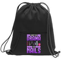 Nail Polish Manicurist Pedicurist Nail Artists Tools Sweatshirt Cinch Pack Bag