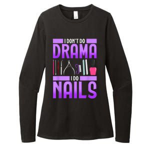 Nail Polish Manicurist Pedicurist Nail Artists Tools Womens CVC Long Sleeve Shirt