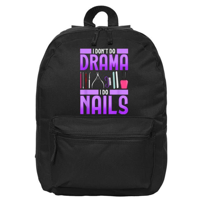 Nail Polish Manicurist Pedicurist Nail Artists Tools 16 in Basic Backpack