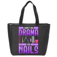 Nail Polish Manicurist Pedicurist Nail Artists Tools Zip Tote Bag