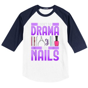 Nail Polish Manicurist Pedicurist Nail Artists Tools Baseball Sleeve Shirt