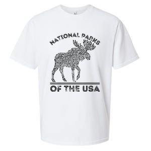 National Parks Moose Hiking Travel Camping Outdoors Usa Sueded Cloud Jersey T-Shirt