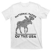 National Parks Moose Hiking Travel Camping Outdoors Usa T-Shirt