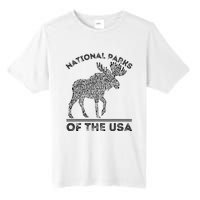 National Parks Moose Hiking Travel Camping Outdoors Usa Tall Fusion ChromaSoft Performance T-Shirt