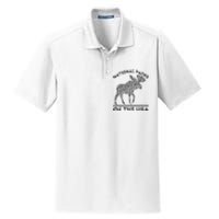 National Parks Moose Hiking Travel Camping Outdoors Usa Dry Zone Grid Polo