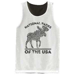 National Parks Moose Hiking Travel Camping Outdoors Usa Mesh Reversible Basketball Jersey Tank