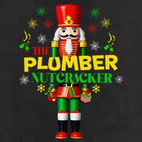 Nutcracker Plumber Merry Christmas Holiday Funny Pajama 7 Panel Mesh Trucker Snapback Hat