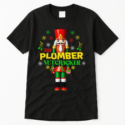 Nutcracker Plumber Merry Christmas Holiday Funny Pajama Tall T-Shirt