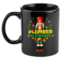 Nutcracker Plumber Merry Christmas Holiday Funny Pajama 11oz C Handle Ceramic Mug