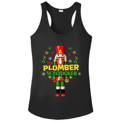 Nutcracker Plumber Merry Christmas Holiday Funny Pajama Ladies PosiCharge Competitor Racerback Tank