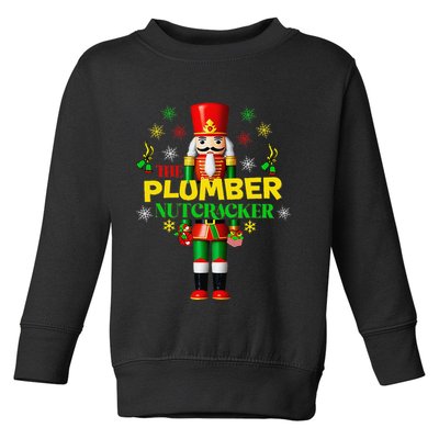 Nutcracker Plumber Merry Christmas Holiday Funny Pajama Toddler Sweatshirt
