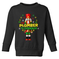 Nutcracker Plumber Merry Christmas Holiday Funny Pajama Toddler Sweatshirt