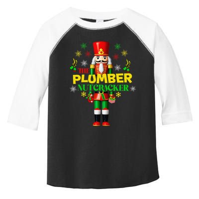 Nutcracker Plumber Merry Christmas Holiday Funny Pajama Toddler Fine Jersey T-Shirt