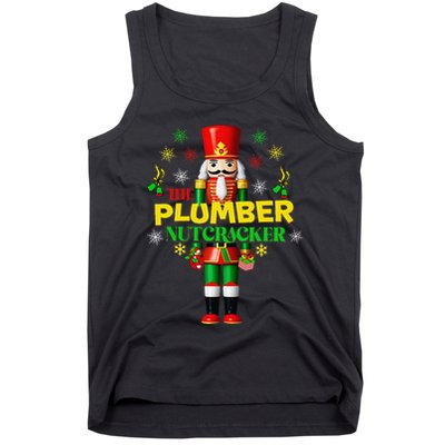 Nutcracker Plumber Merry Christmas Holiday Funny Pajama Tank Top