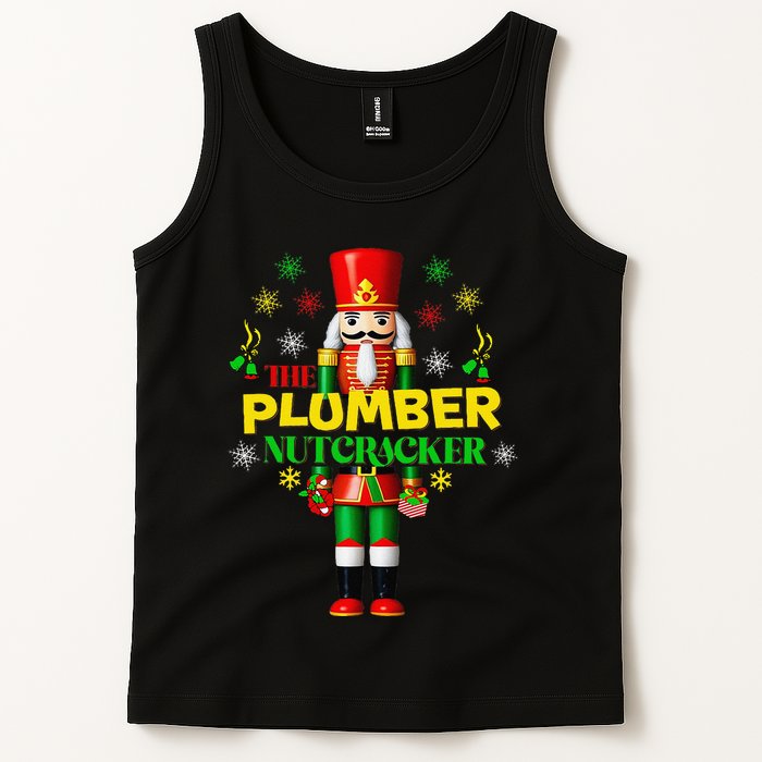 Nutcracker Plumber Merry Christmas Holiday Funny Pajama Tank Top
