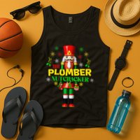 Nutcracker Plumber Merry Christmas Holiday Funny Pajama Tank Top