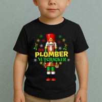 Nutcracker Plumber Merry Christmas Holiday Funny Pajama Toddler T-Shirt