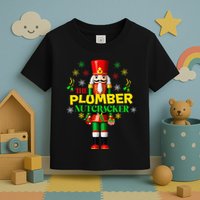 Nutcracker Plumber Merry Christmas Holiday Funny Pajama Toddler T-Shirt