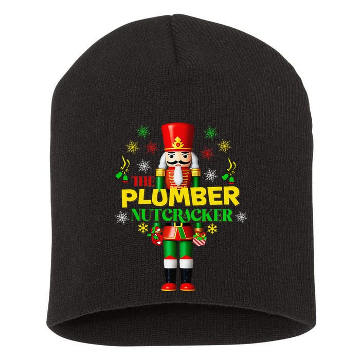 Nutcracker Plumber Merry Christmas Holiday Funny Pajama Short Acrylic Beanie