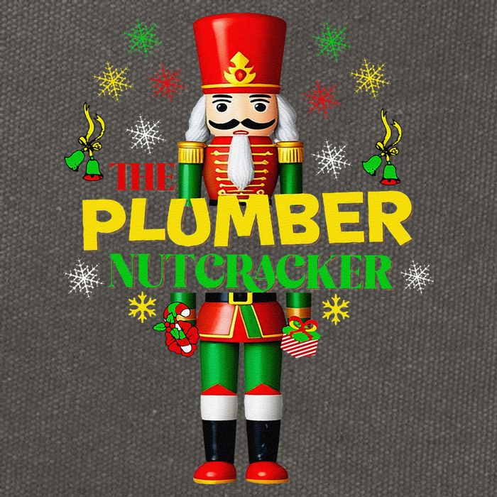 Nutcracker Plumber Merry Christmas Holiday Funny Pajama Cotton Canvas Backpack