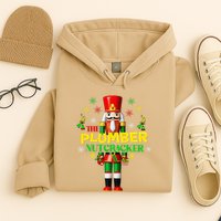 Nutcracker Plumber Merry Christmas Holiday Funny Pajama Hoodie
