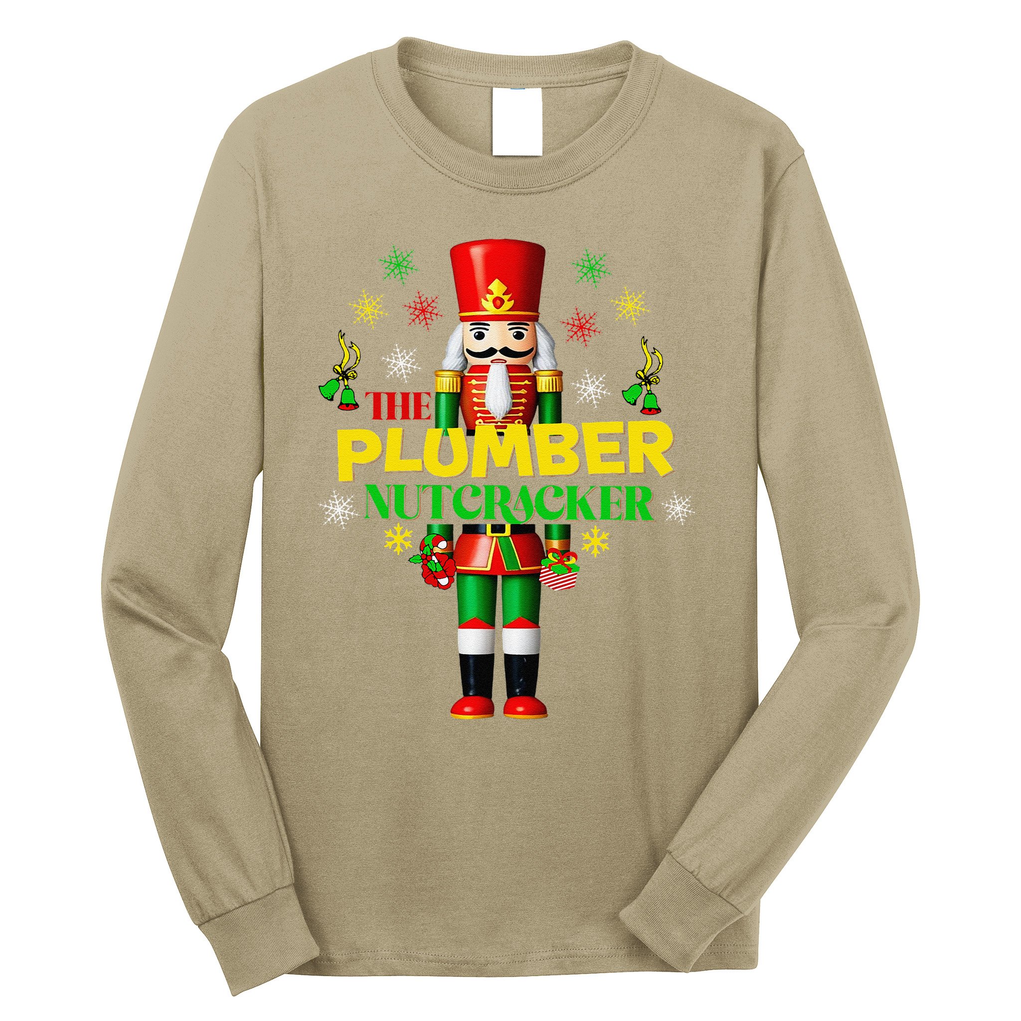 Nutcracker Plumber Merry Christmas Holiday Funny Pajama Long Sleeve Shirt