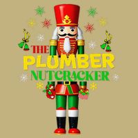 Nutcracker Plumber Merry Christmas Holiday Funny Pajama Button
