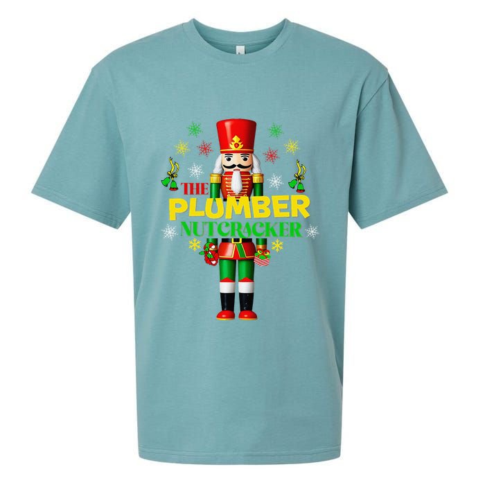 Nutcracker Plumber Merry Christmas Holiday Funny Pajama Sueded Cloud Jersey T-Shirt