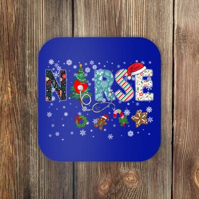 Nurse Pride Meets Christmas: Christmas Nurse Funny Gift Coaster