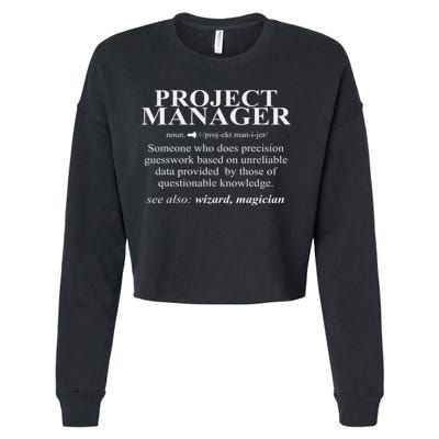 Noun Project Manager Definition Project Management Cropped Pullover Crew