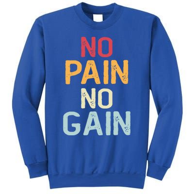 No Pain No Gain Gym Workout Fitness Training Gift Sweatshirt