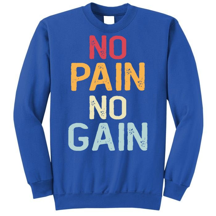 No Pain No Gain Gym Workout Fitness Training Gift Sweatshirt