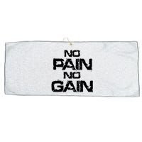 No Pain No Gain Large Microfiber Waffle Golf Towel