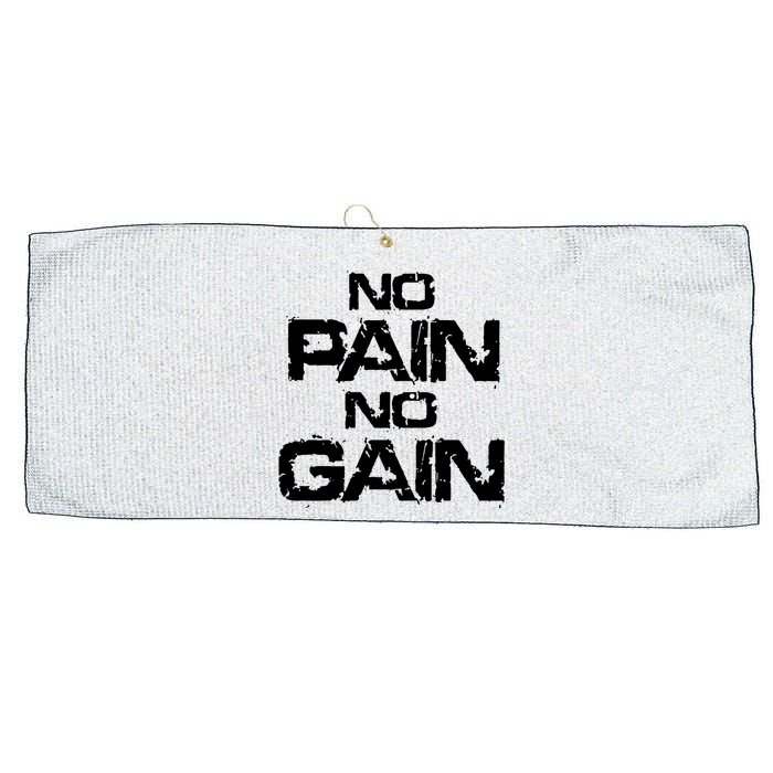 No Pain No Gain Large Microfiber Waffle Golf Towel