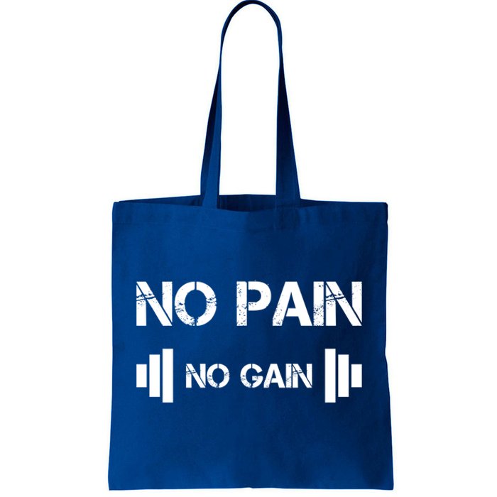 No Pain No Gain Workout Motivation Gift Tote Bag