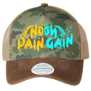 No Pain No Gain Wrathful Gym Bodybuilding Clothing Design Meaningful Gift Legacy Tie Dye Trucker Hat