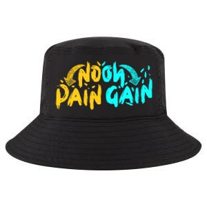 No Pain No Gain Wrathful Gym Bodybuilding Clothing Design Meaningful Gift Cool Comfort Performance Bucket Hat