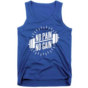 No Pain No Gain Muscle Workout Exercise Gym Bodybuilding Gift Tank Top