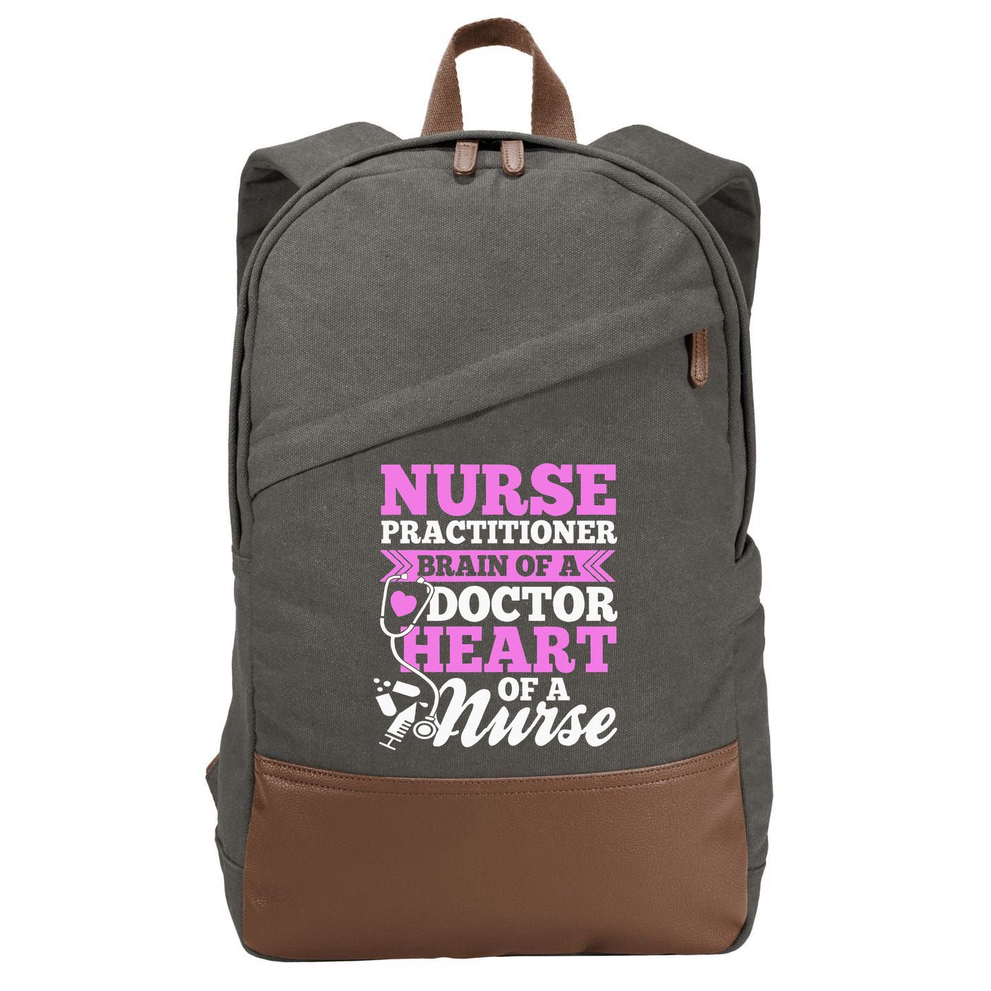 Nurse Practitioner Nurse Nurse Cotton Canvas Backpack