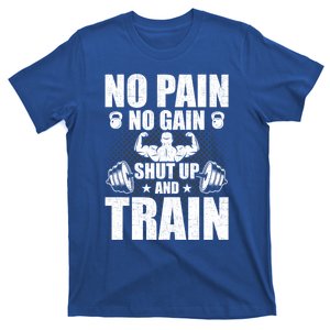 No Pain No Gain Bodybuilding Weightlifting Workout Funny Gift T-Shirt