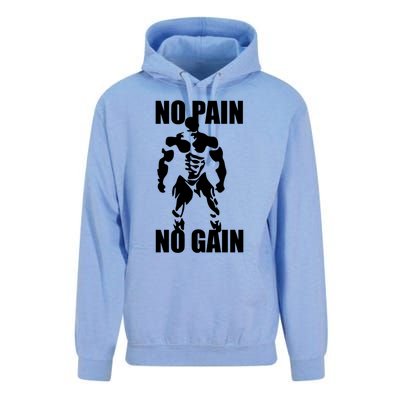 No Pain No Gain Fitness Gym Clothing Equipt Cute Gift Unisex Surf Hoodie