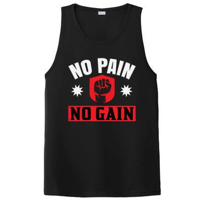 No Pain No Gain Gym Workout Exercise Gift PosiCharge Competitor Tank