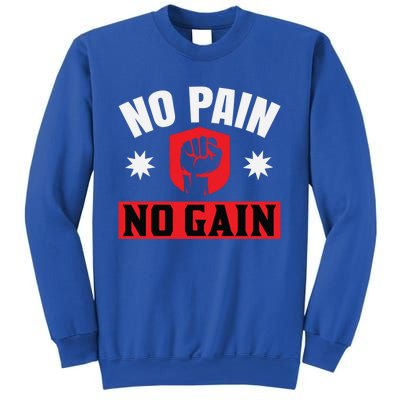 No Pain No Gain Gym Workout Exercise Gift Sweatshirt