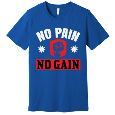 No Pain No Gain Gym Workout Exercise Gift Premium T-Shirt